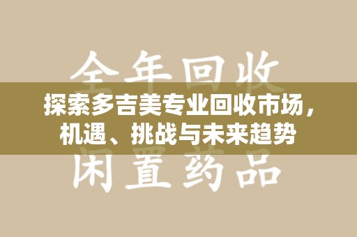 潍坊探索多吉美专业回收市场，机遇、挑战与未来趋势