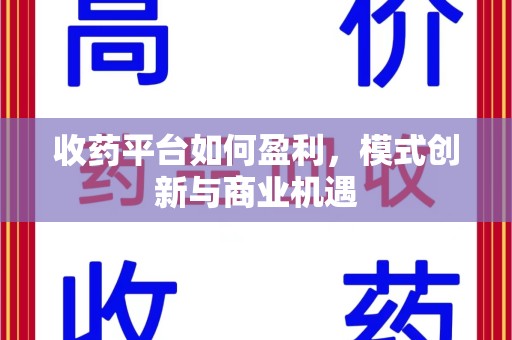 潍坊收药平台如何盈利，模式创新与商业机遇